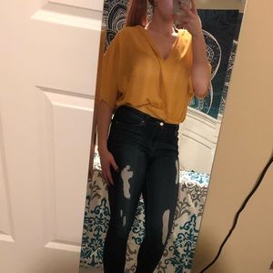 Polkadotted Cropper Blouse